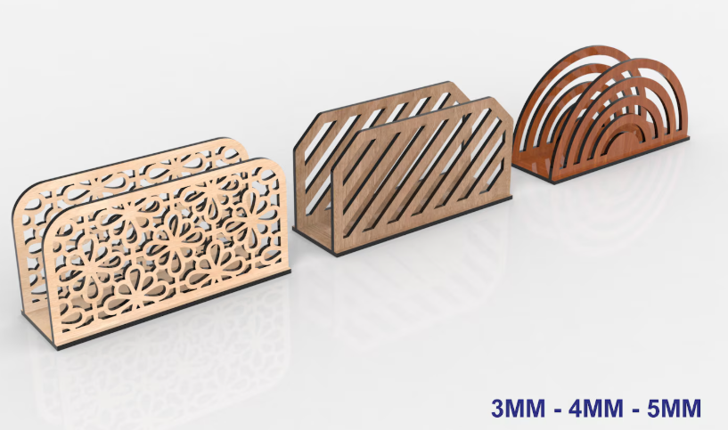 DESIGN BRIEFSTÄNDER AUS HOLZ