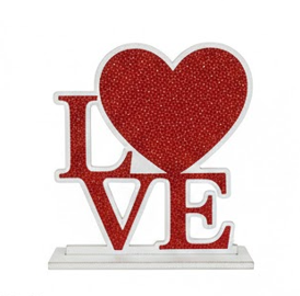 LOVE Dekofigur mit Herz