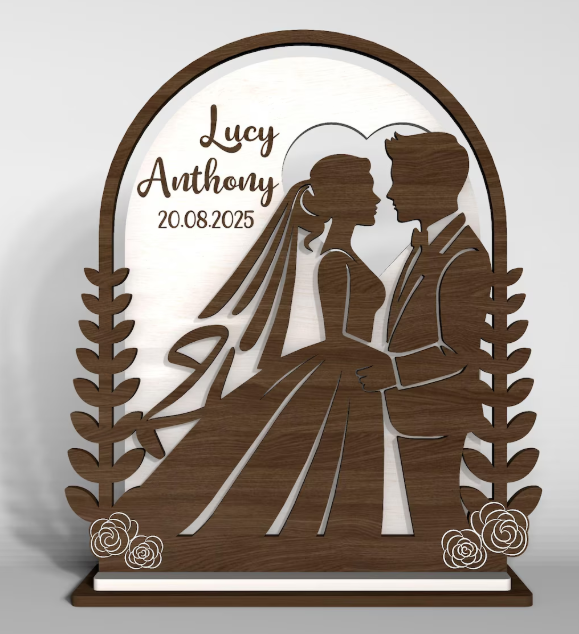 PERSONALISIERTE HOCHZEITSDEKO AUS HOLZ – VALENTINSTAG