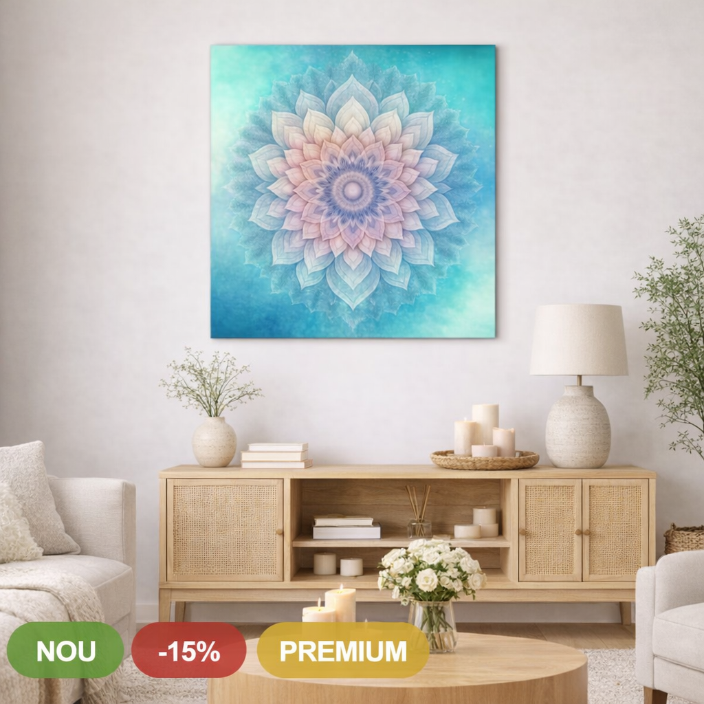 Himmlische Holzmandala für die Wand