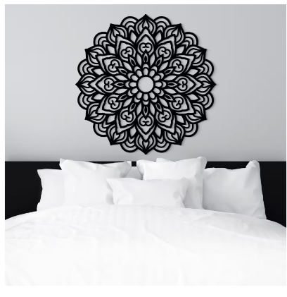 3D-Mandala für die Wand – Stern