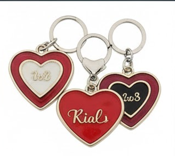 Herzförmige Schlüsselanhänger