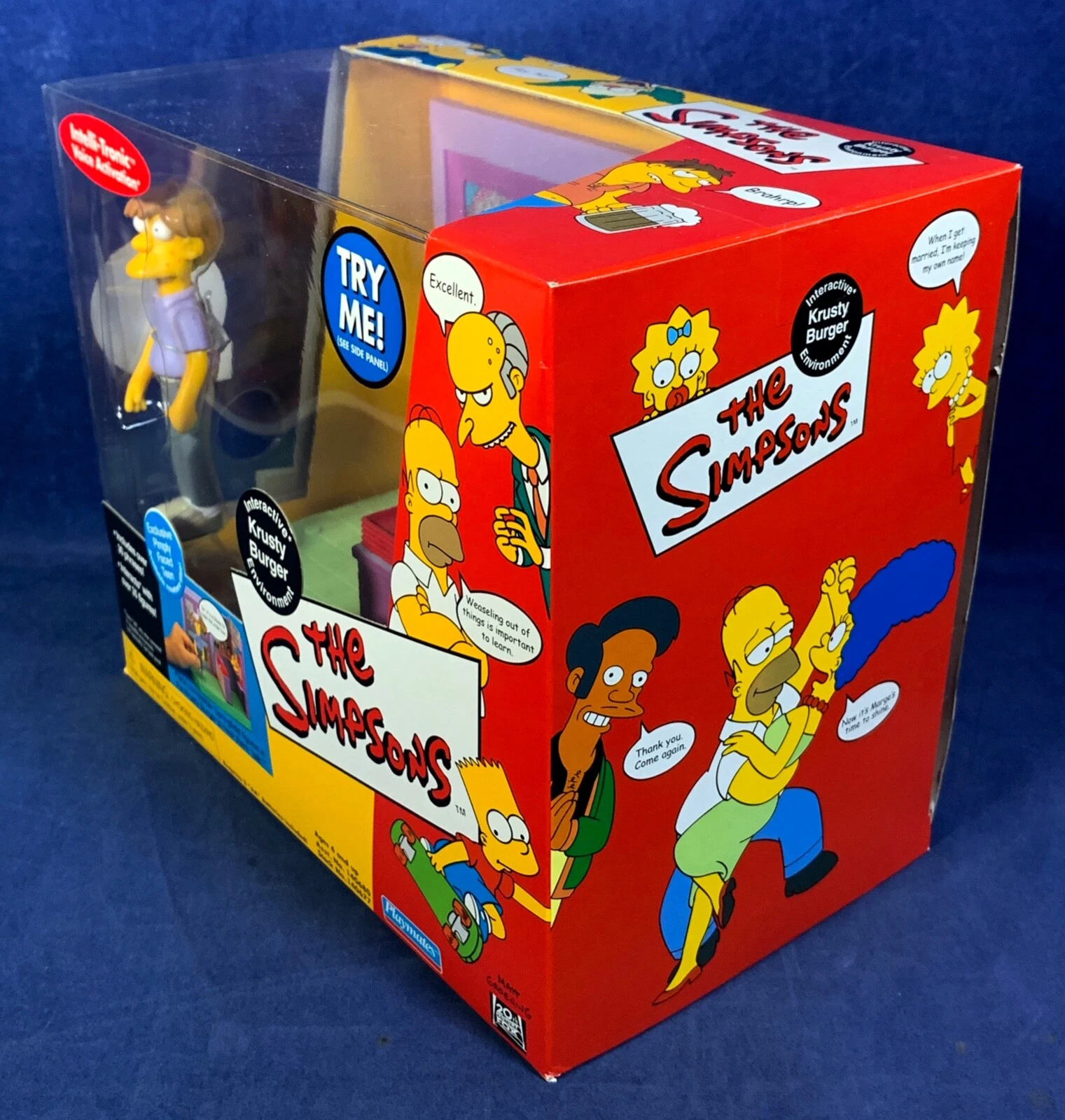 Los Simpsons Adolescente con acné + Krusty Burger Play Set Playmates