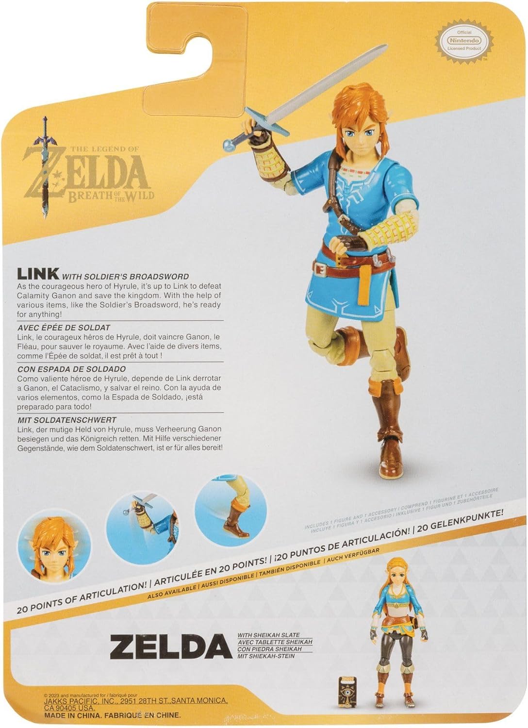 Figuras de Zelda, Link & Metroid - 5 pulgadas