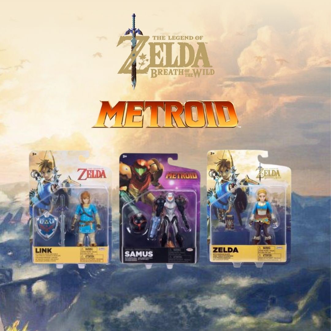 Figuras de Zelda, Link & Metroid - 5 pulgadas