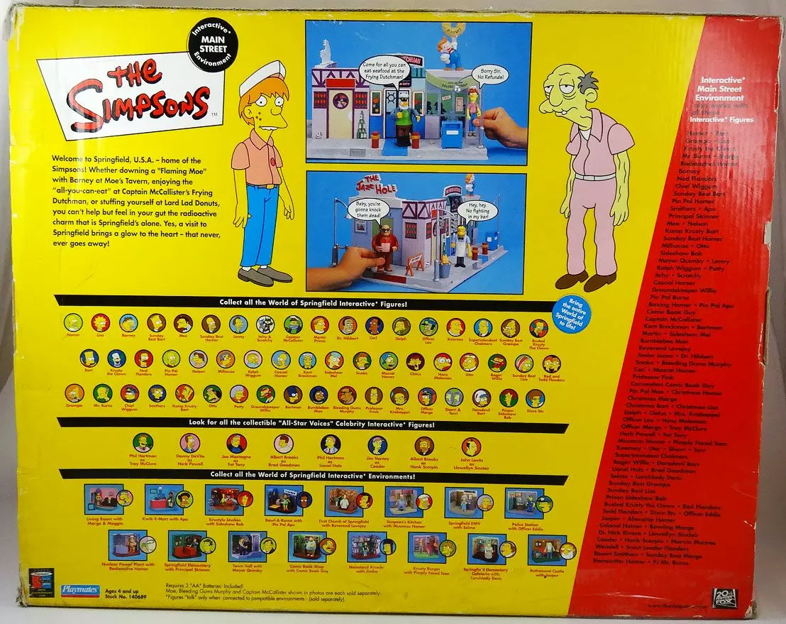 Main Street Los Simpsons Playmates