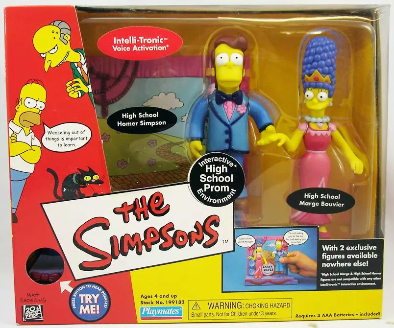 Homero y Marge Baile de Graduación Los Simpsons Playmates