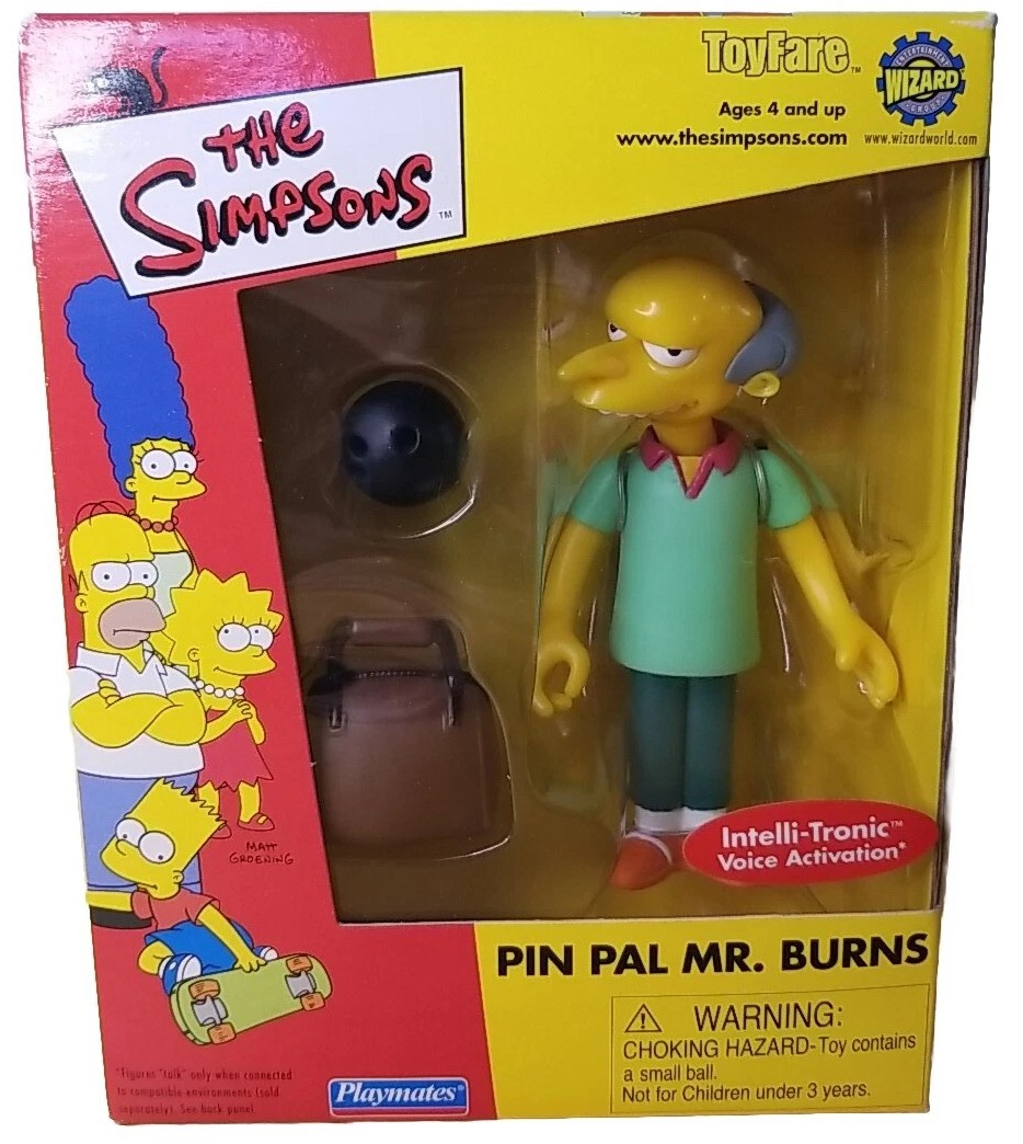 Mr Burns Pin Pal Los Simpsons Playmates