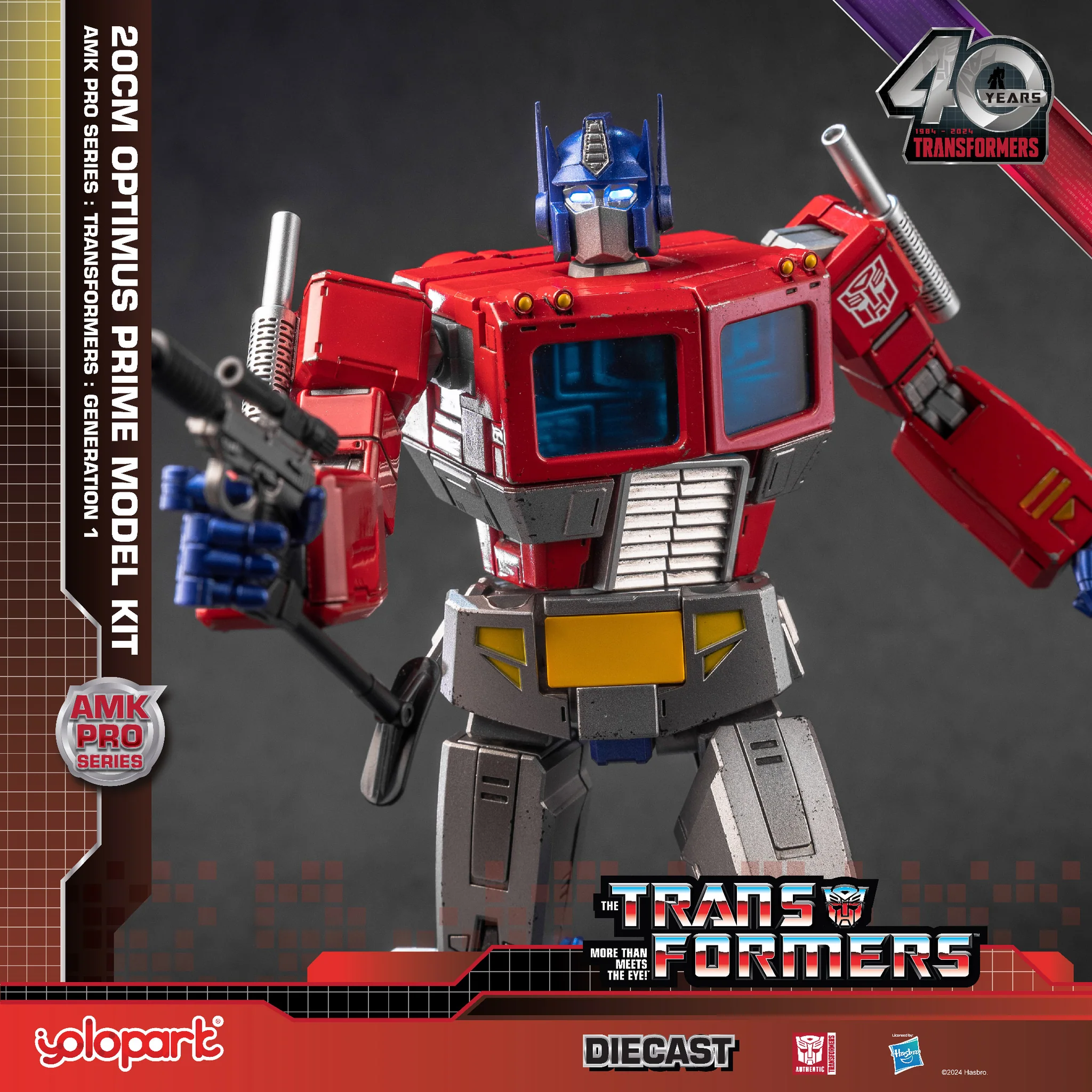 Optimus Prime (20cm) Diecast AMK PRO Series - Transformers Generation One Model kit