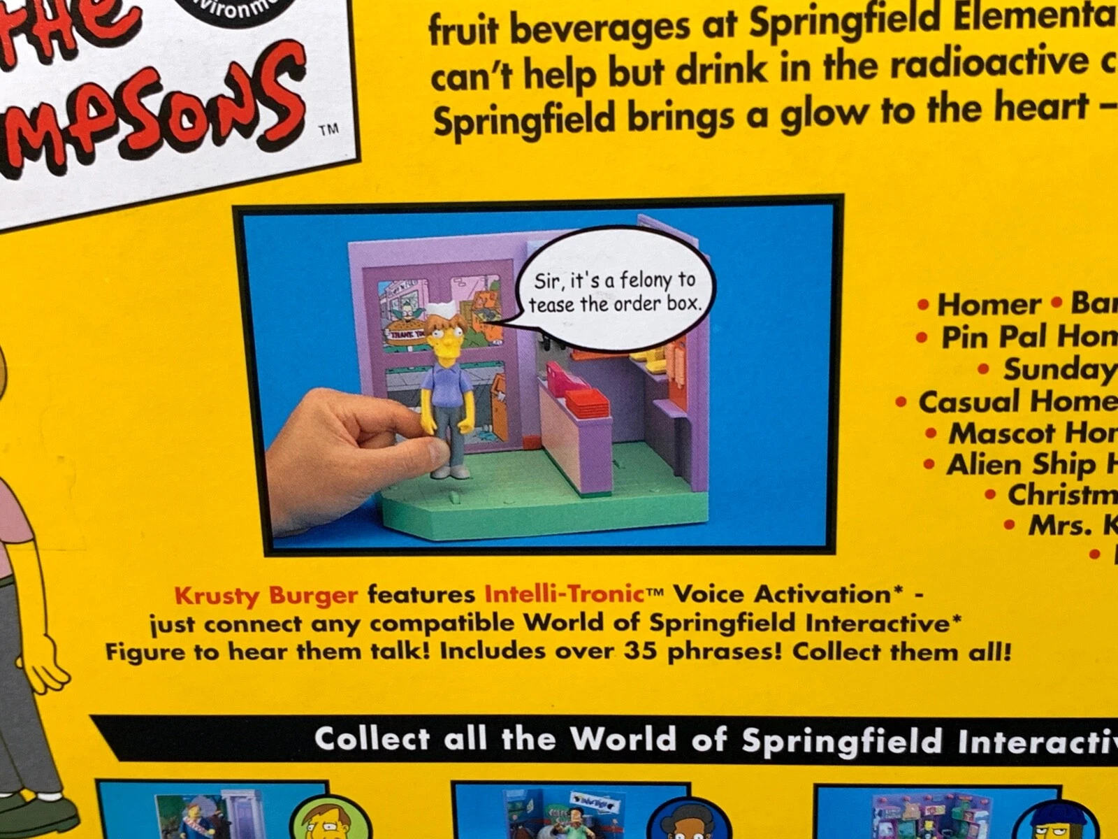 Los Simpsons Adolescente con acné + Krusty Burger Play Set Playmates