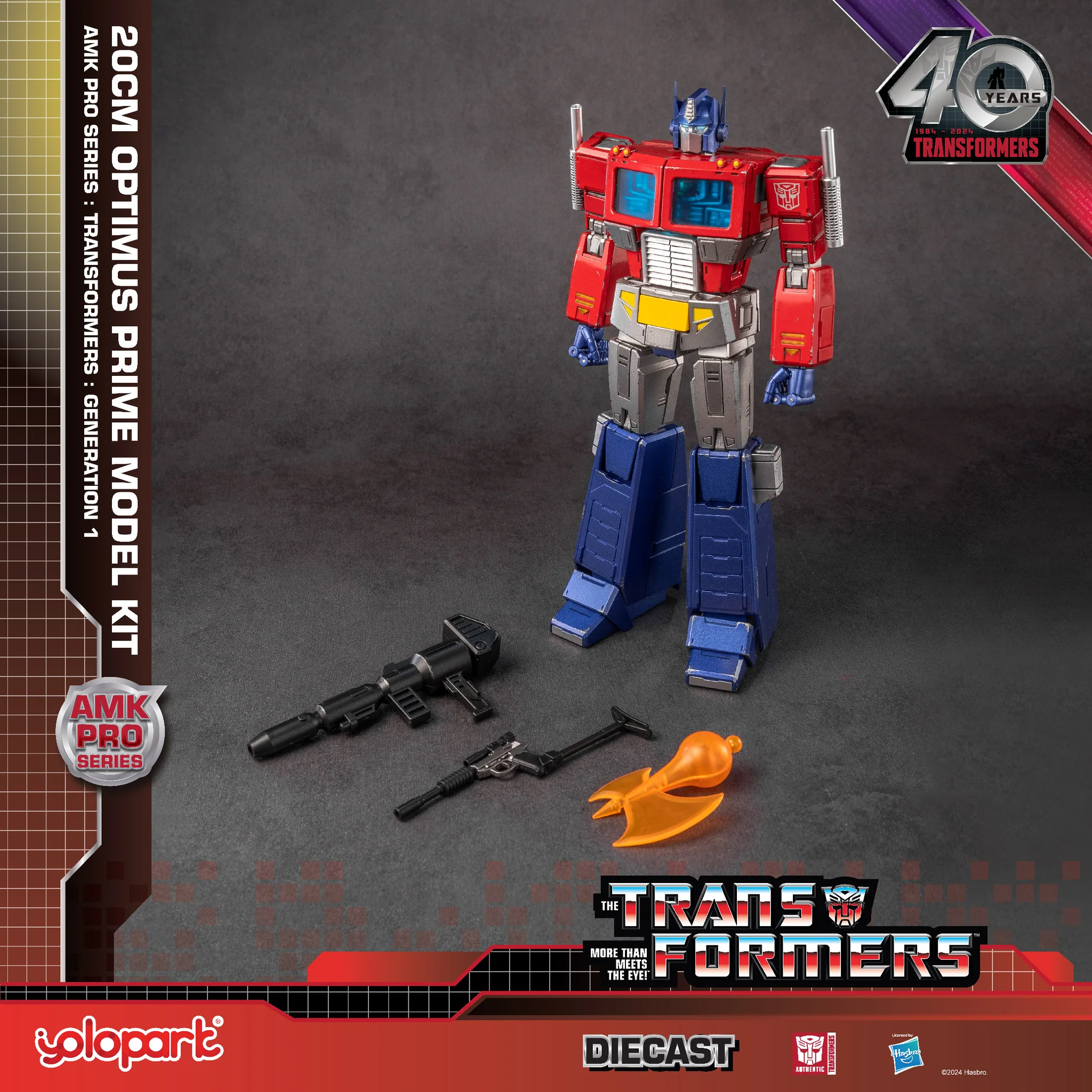 Optimus Prime (20cm) Diecast AMK PRO Series - Transformers Generation One Model kit