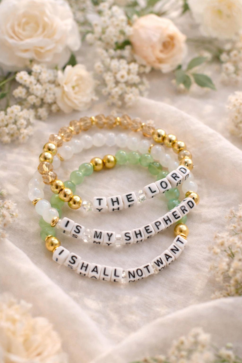 The Lord Is My Shepherd I shall not want Bracelet Set