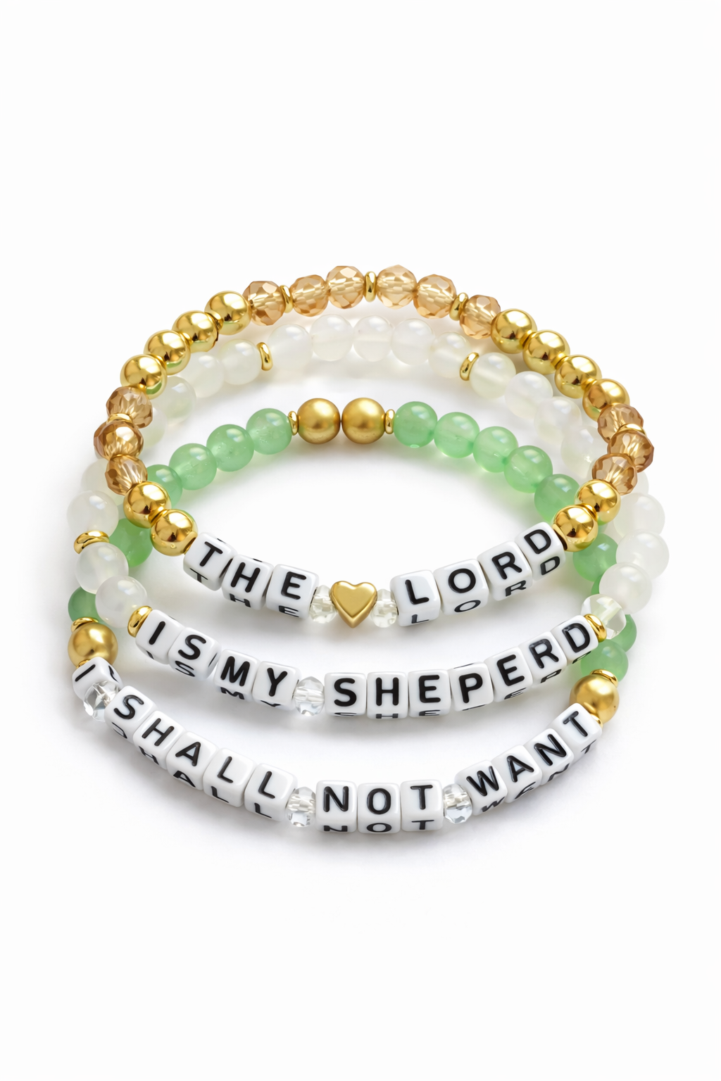 The Lord Is My Shepherd I shall not want Bracelet Set