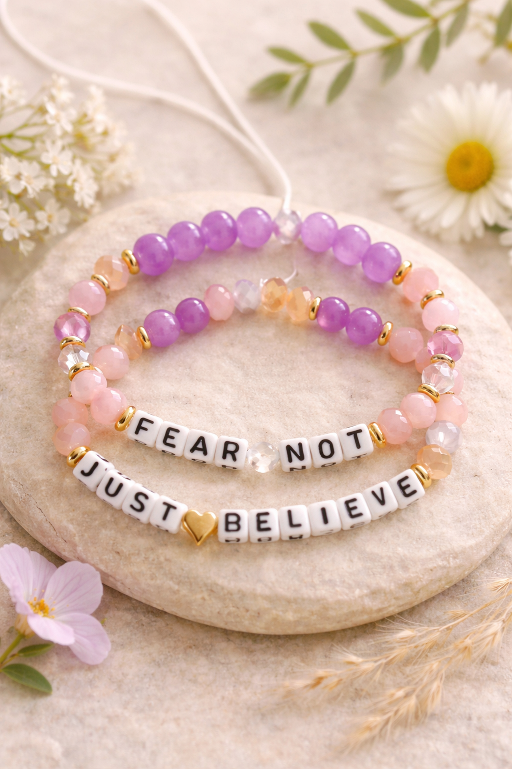 Fear Not-Just Believe Bracelet Set