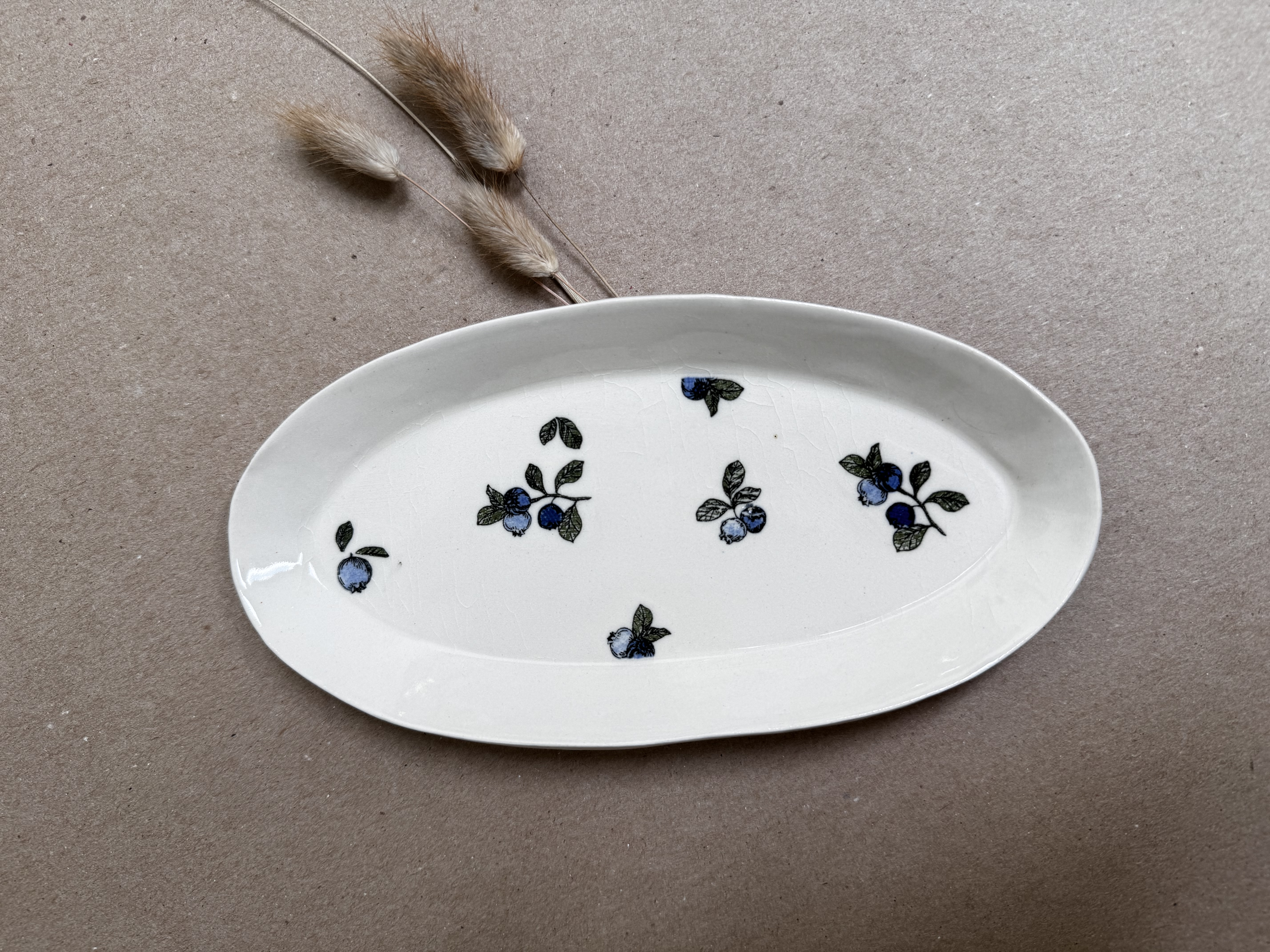 Blueberry Motif Dish