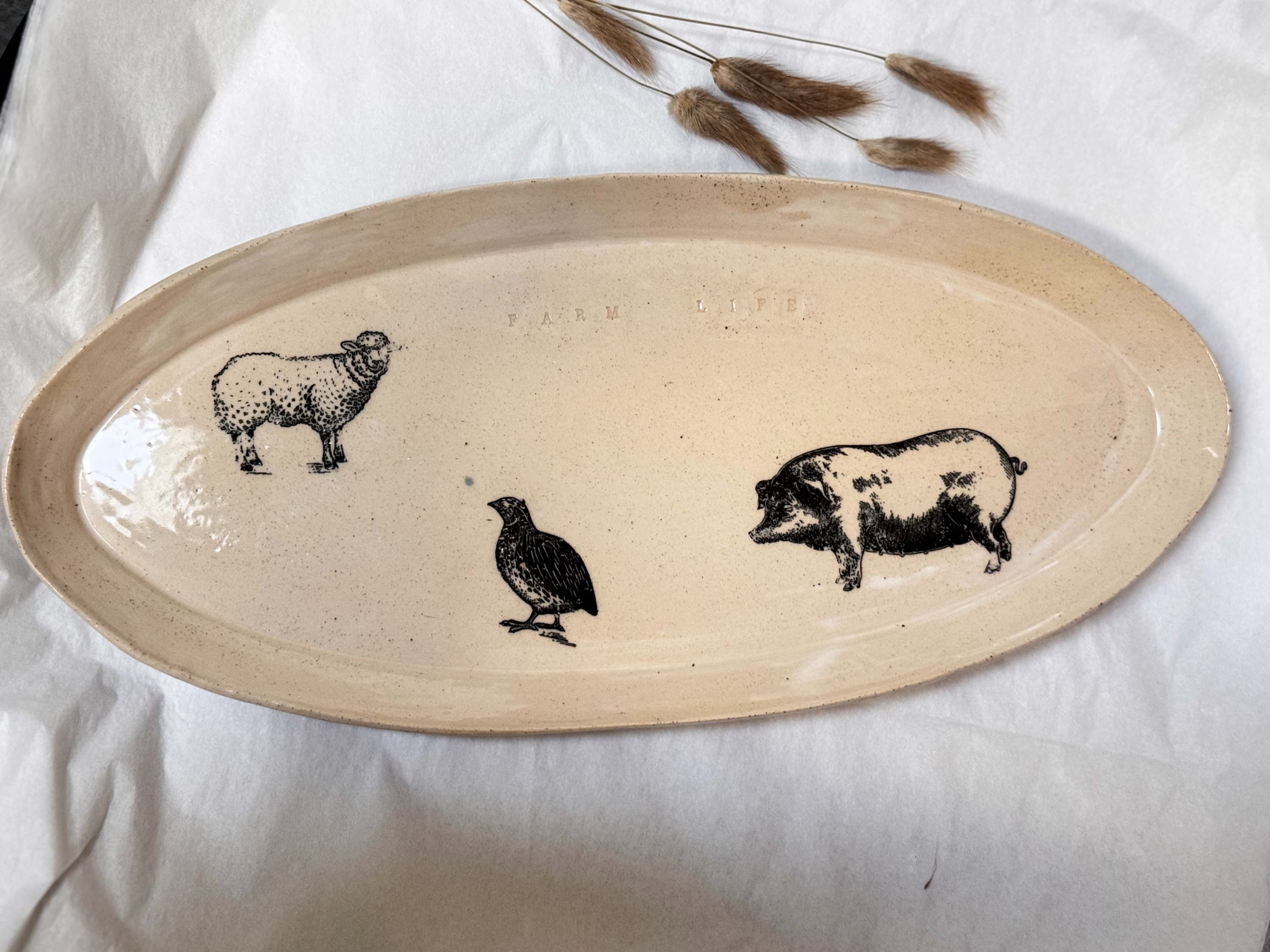 Farm Life Serving Platter