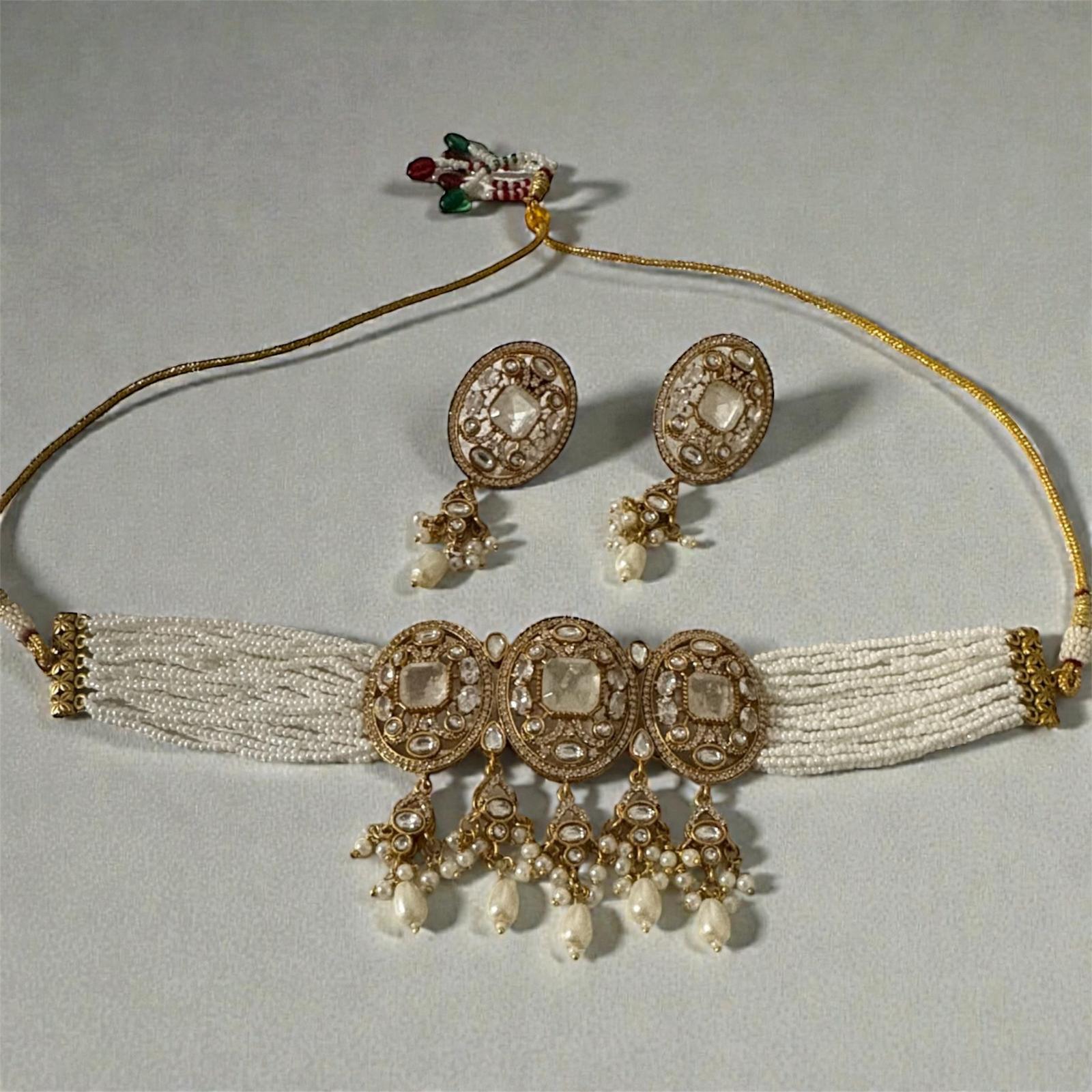 Pearl & Kundan Choker Set