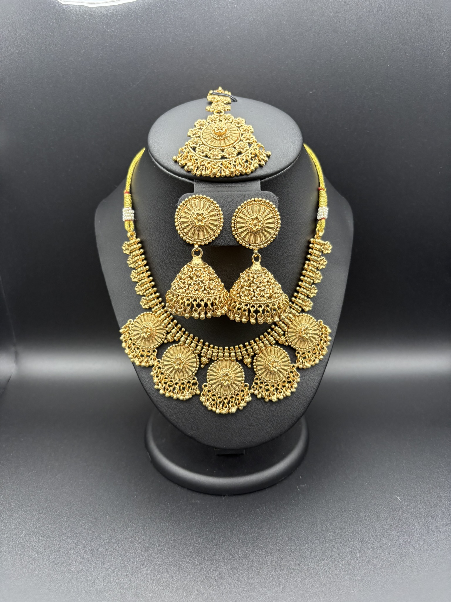 Antique Gold Plated Jewelry Set