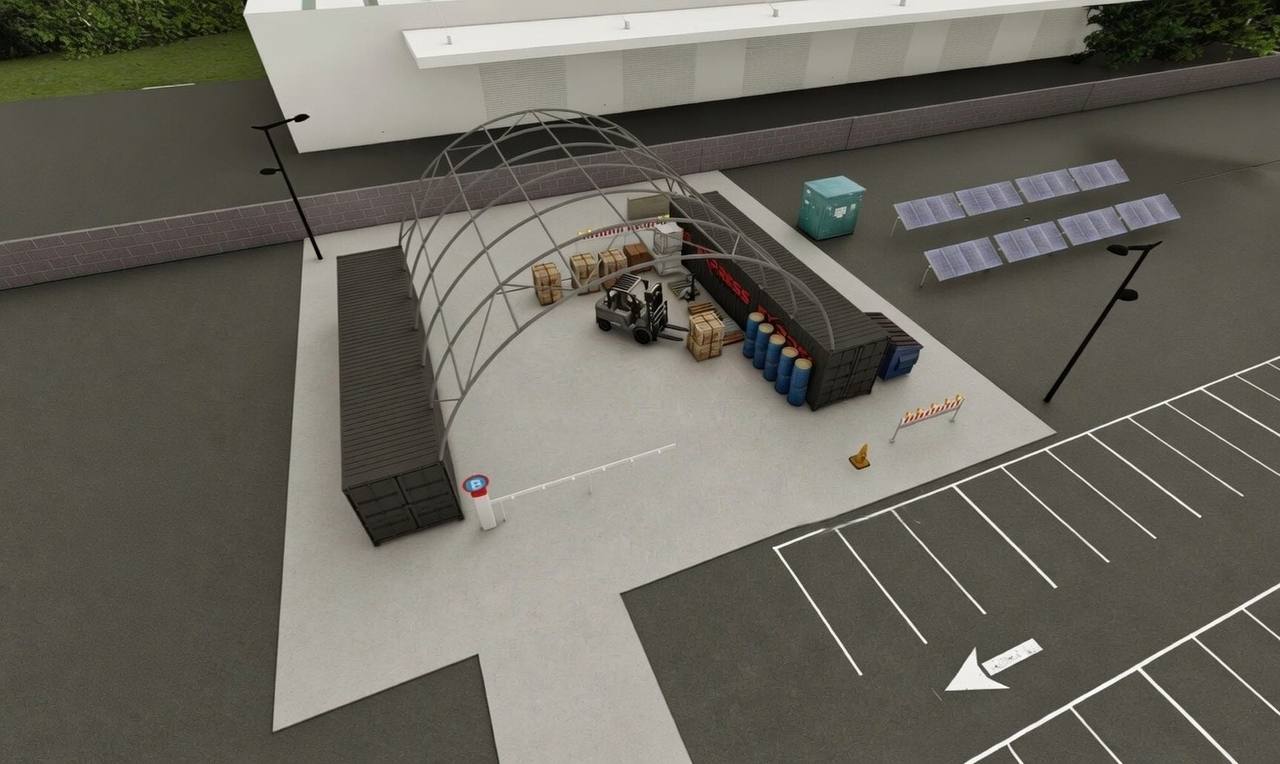 40ft x 40ft Container Dome (12m x 12m)