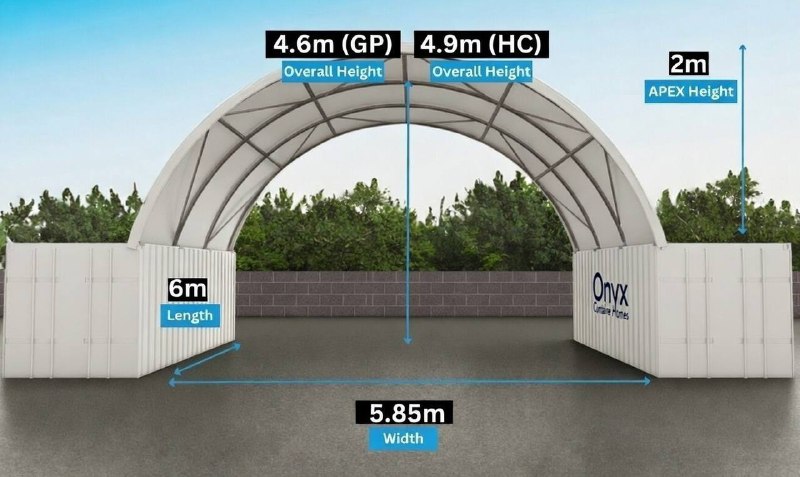 20ft x 20ft Container Dome (6m x 6m)