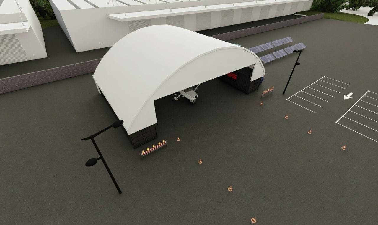 60ft x 40ft Container Dome (18m x 12m)