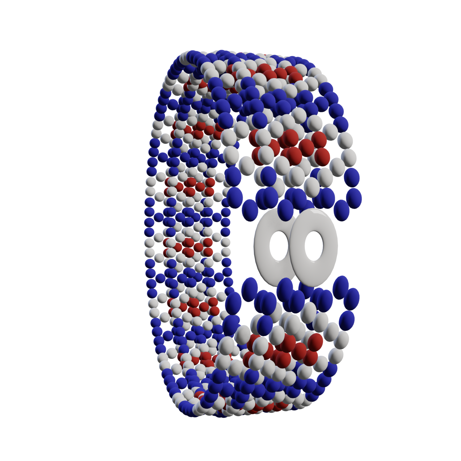 Bracelet perlé tricolore