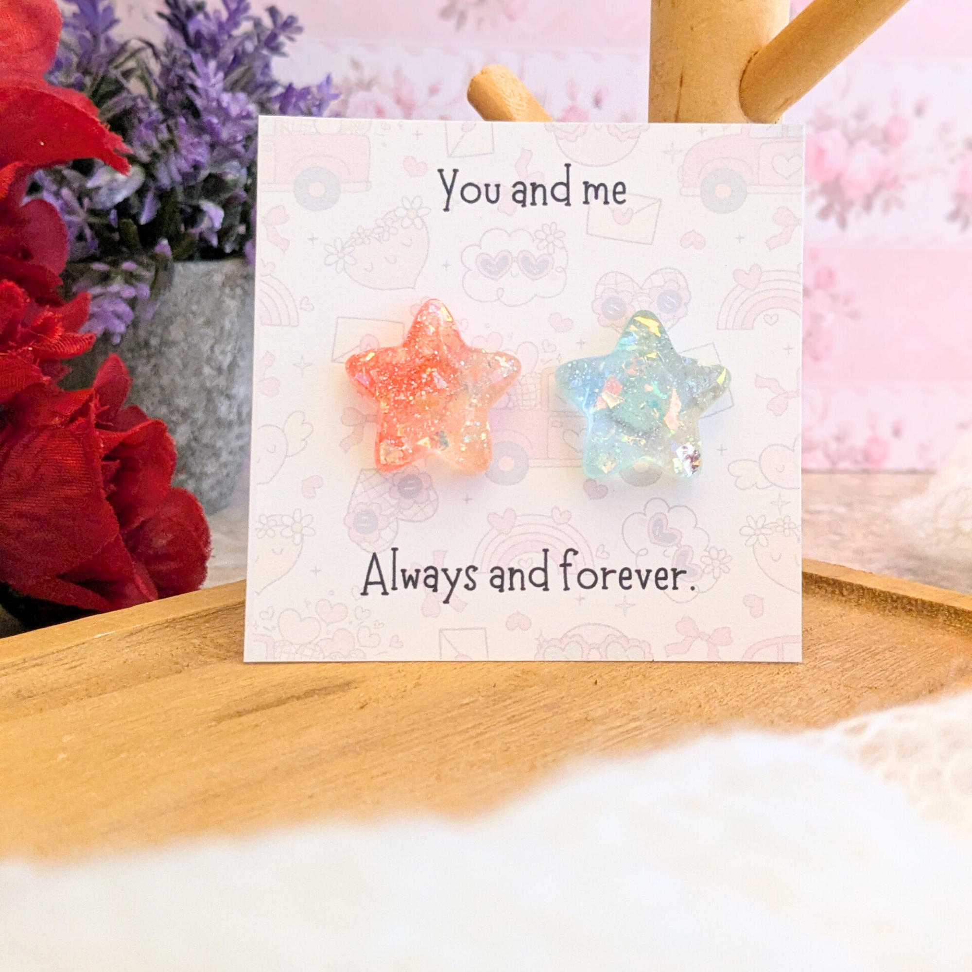 Glitter Star Set Pocket Hug 