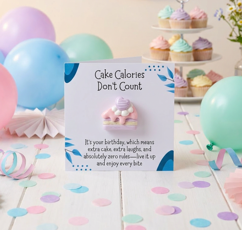 Birthday Treat Pocket Hug – Cake-Themed Surprise Celebration Gift