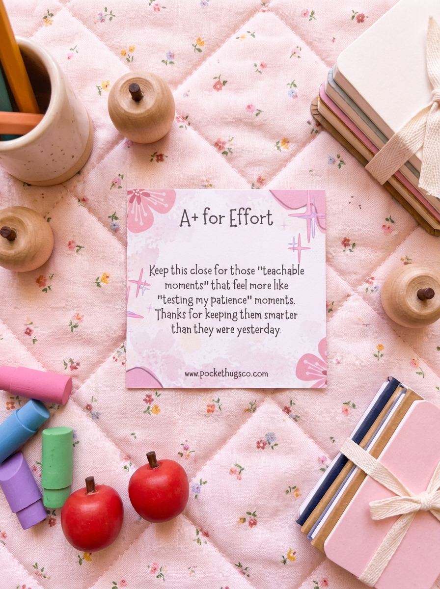 Teacher Appreciation Pocket Hug – Pencil Token Thank You Gift