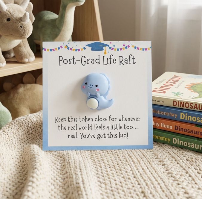 Dinosaur Graduation Pocket Hug – Celebration Congrats Gift