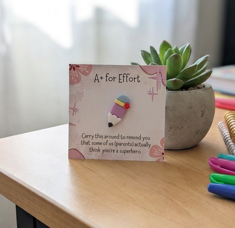 Teacher Appreciation Pocket Hug – Pencil Token Thank You Gift