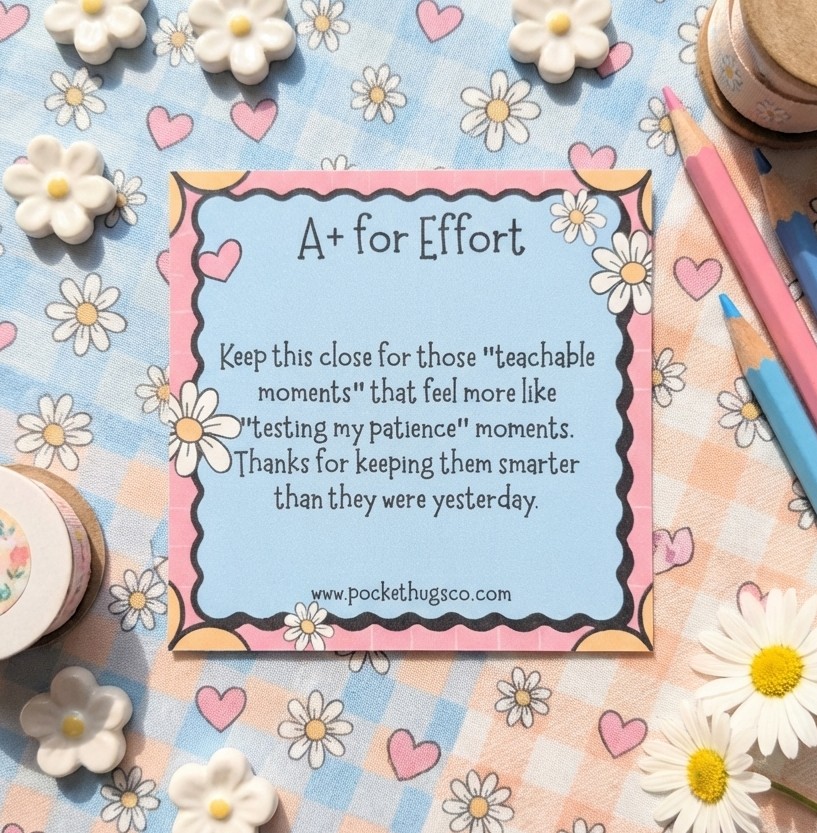 Teacher Appreciation Pocket Hug – Heart Token Keepsake