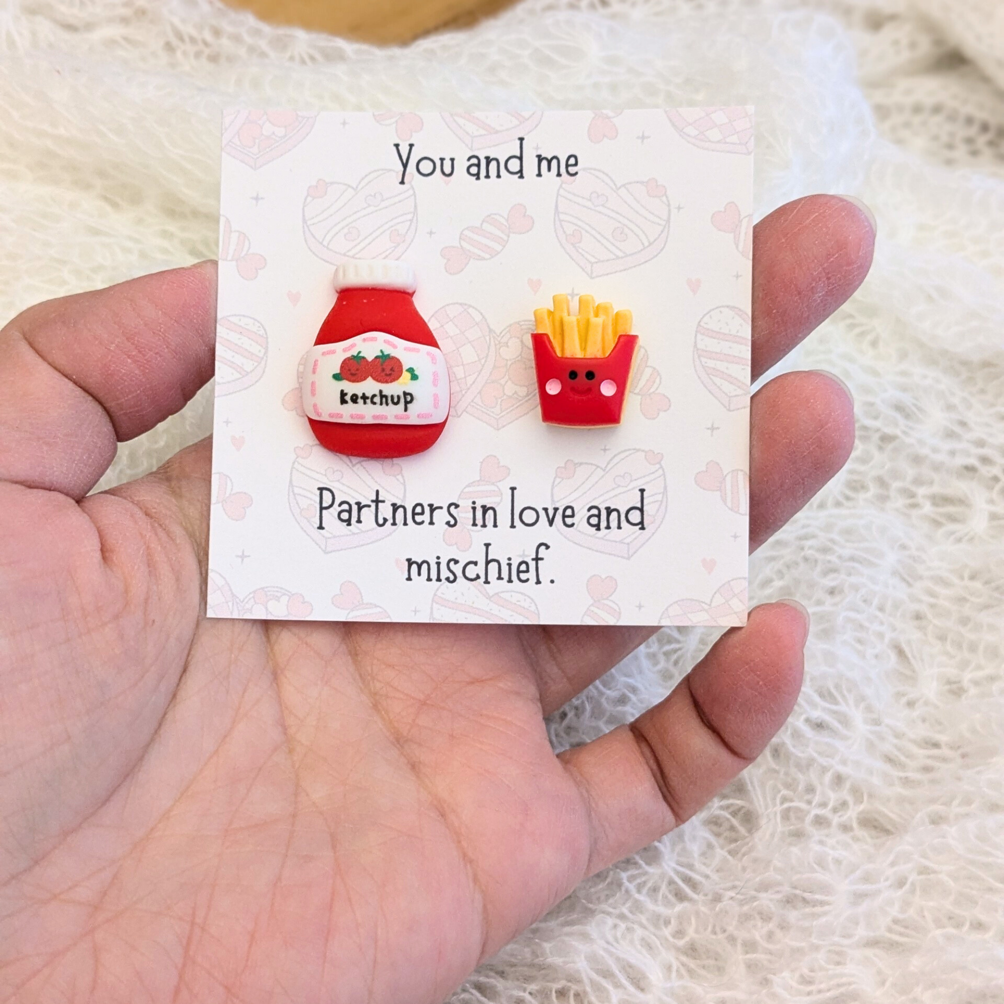 Ketchup and Fries Set Pocket Hug 