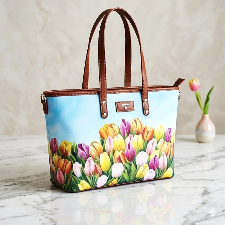 Signature Tulips Tote        Pre-Launch            