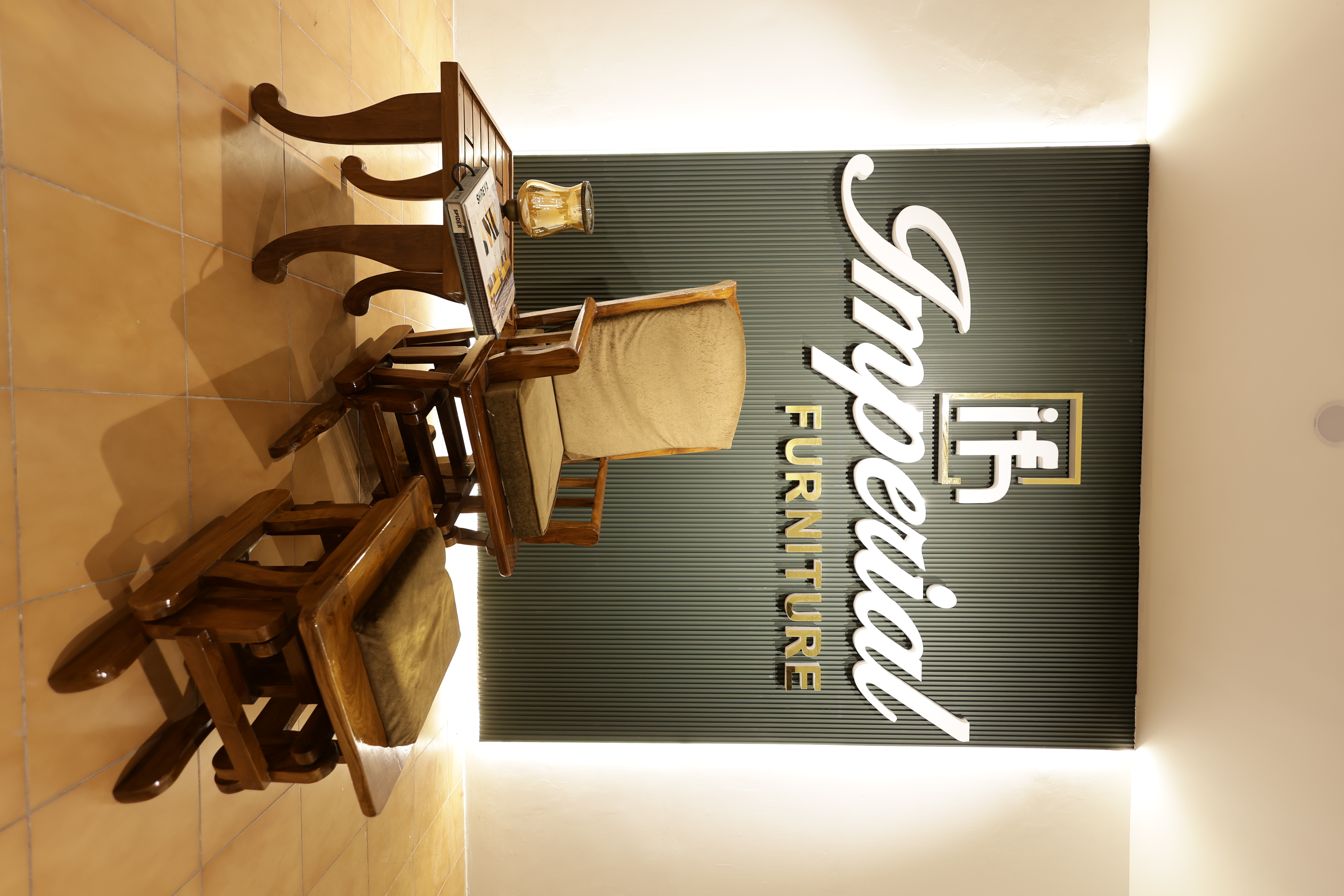 Classic Wooden Lounge Chair Set