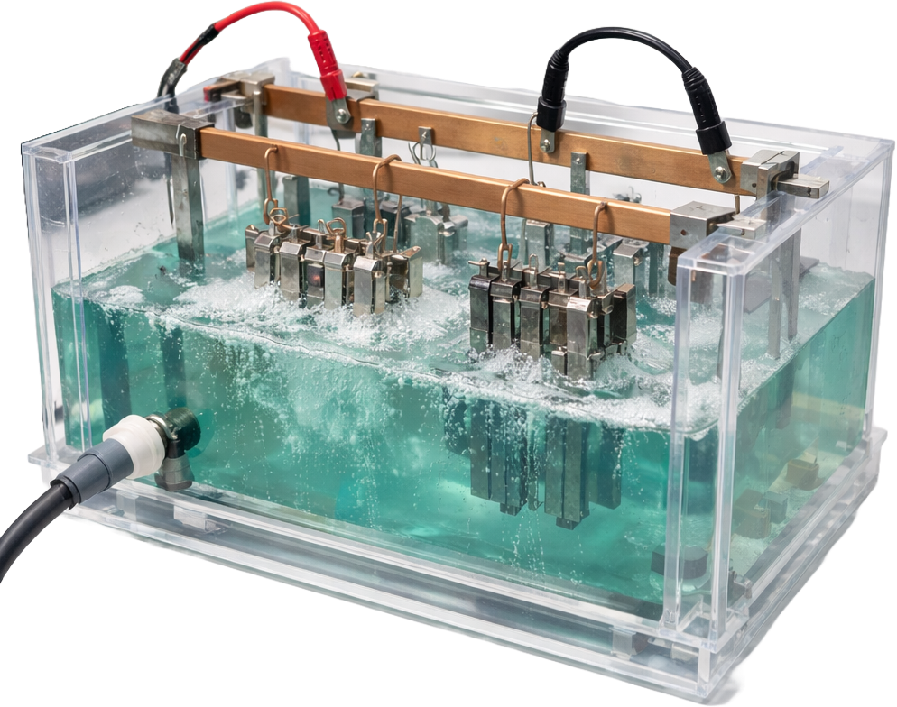Bak Elektrolisis, Electrolysis Electroplating Plating Bath, Various dimensions