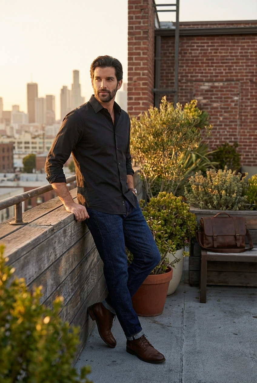 Men's Long Sleeve Button Down Shirt