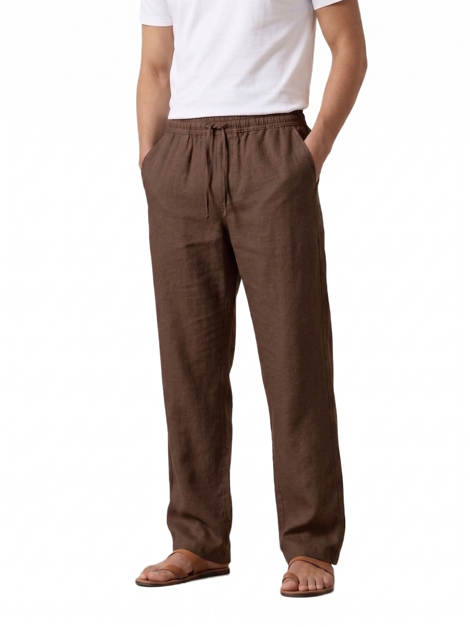 Men's Linen-Blend Pants