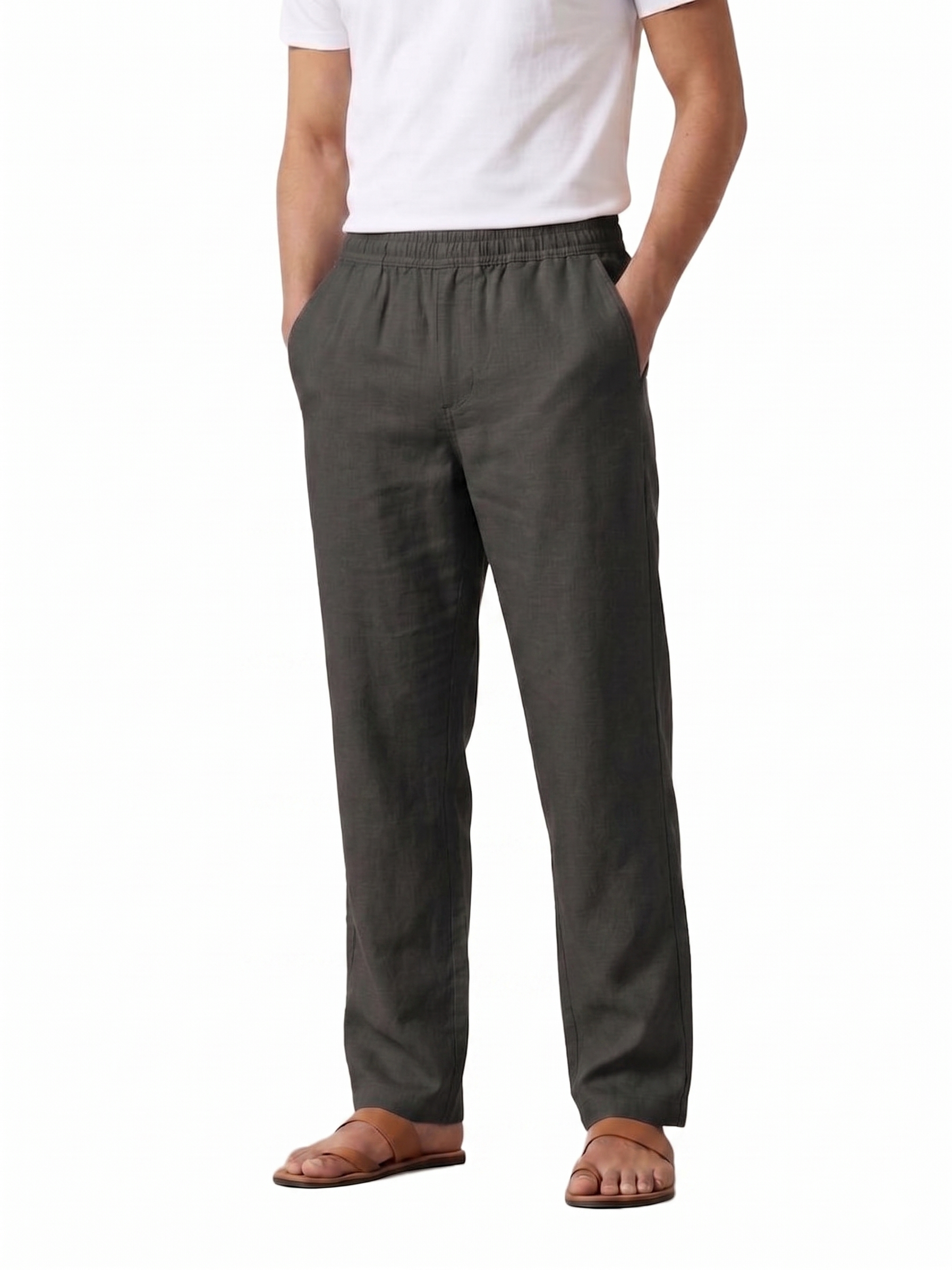 Men's Linen-Blend Pants