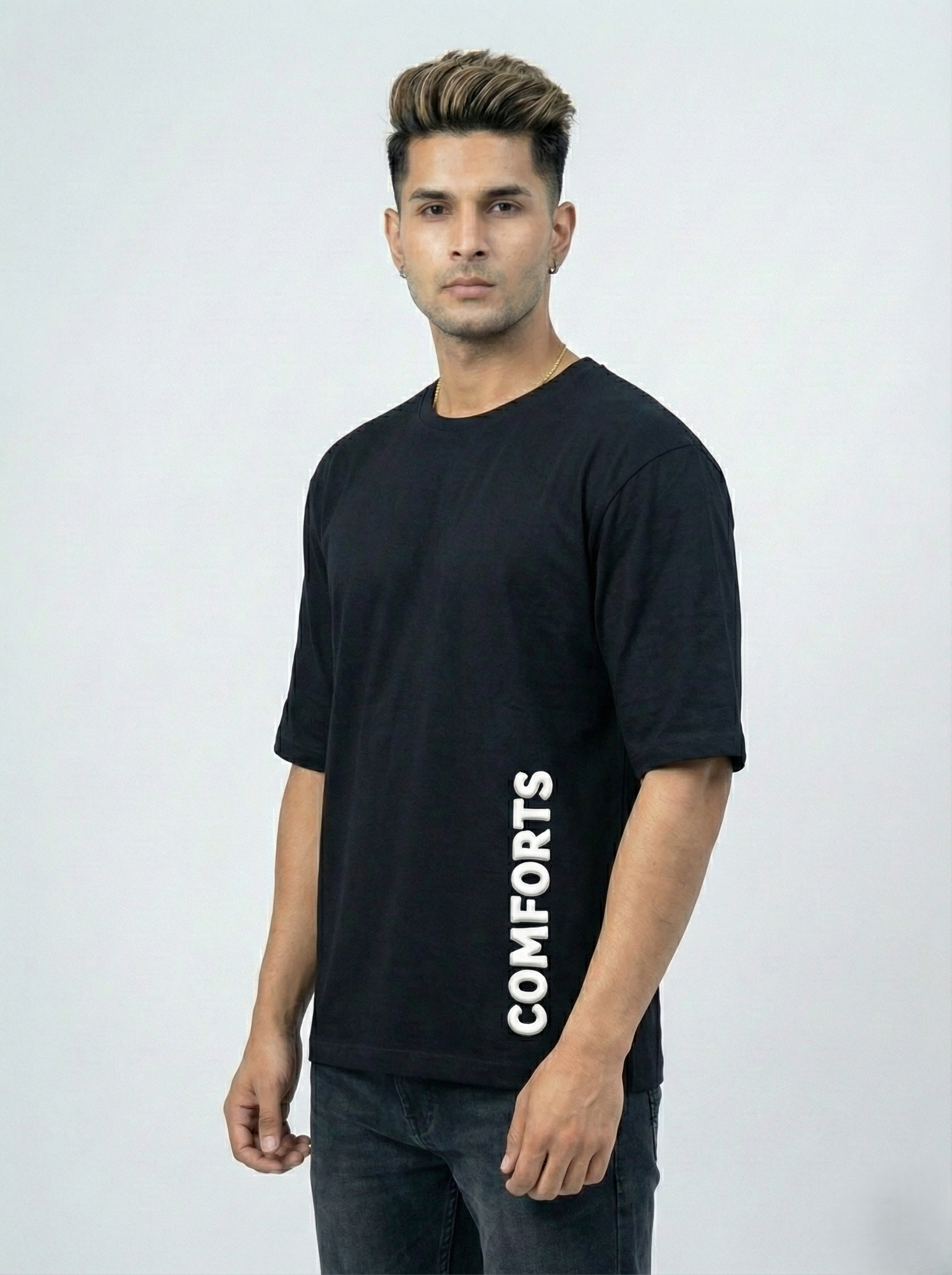 Men's Oversized Graphic Printed Tee 