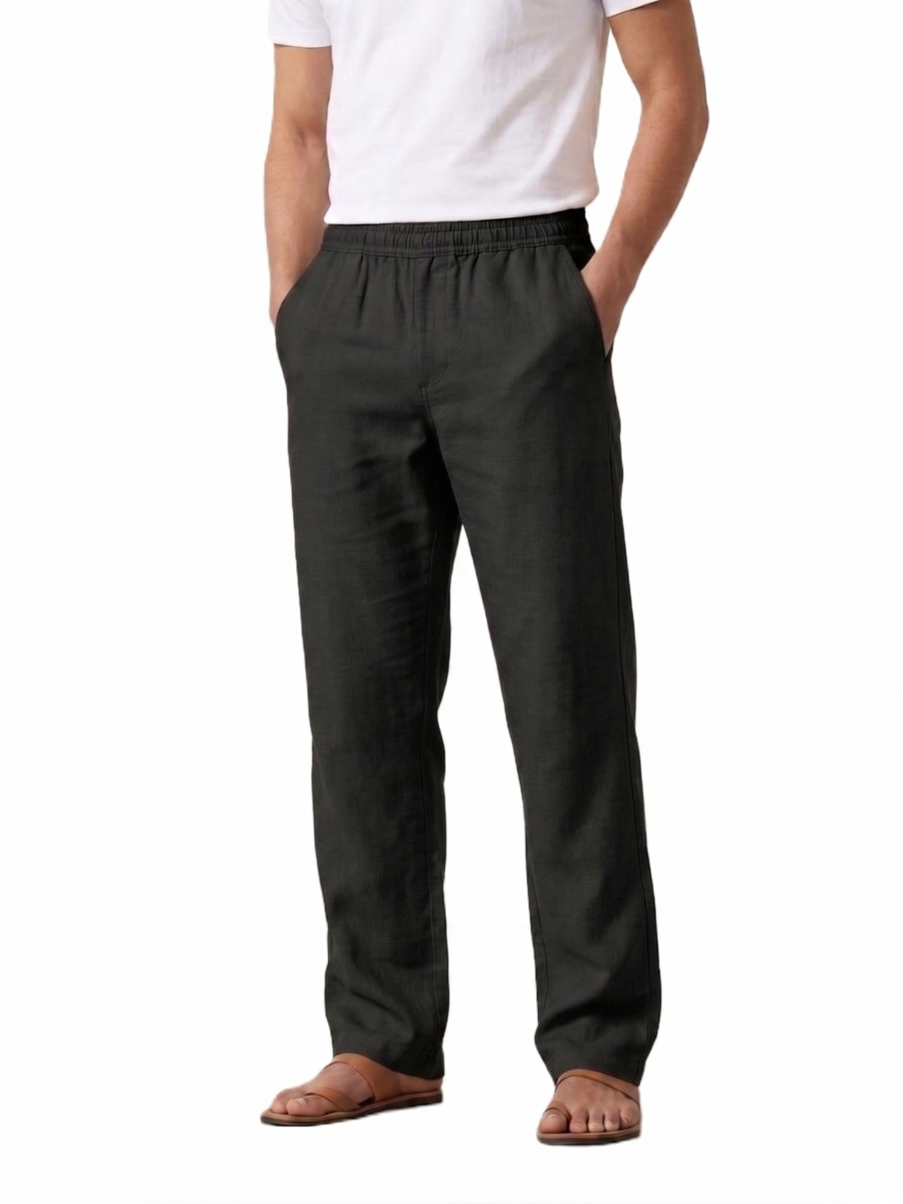 Men's Linen-Blend Pants