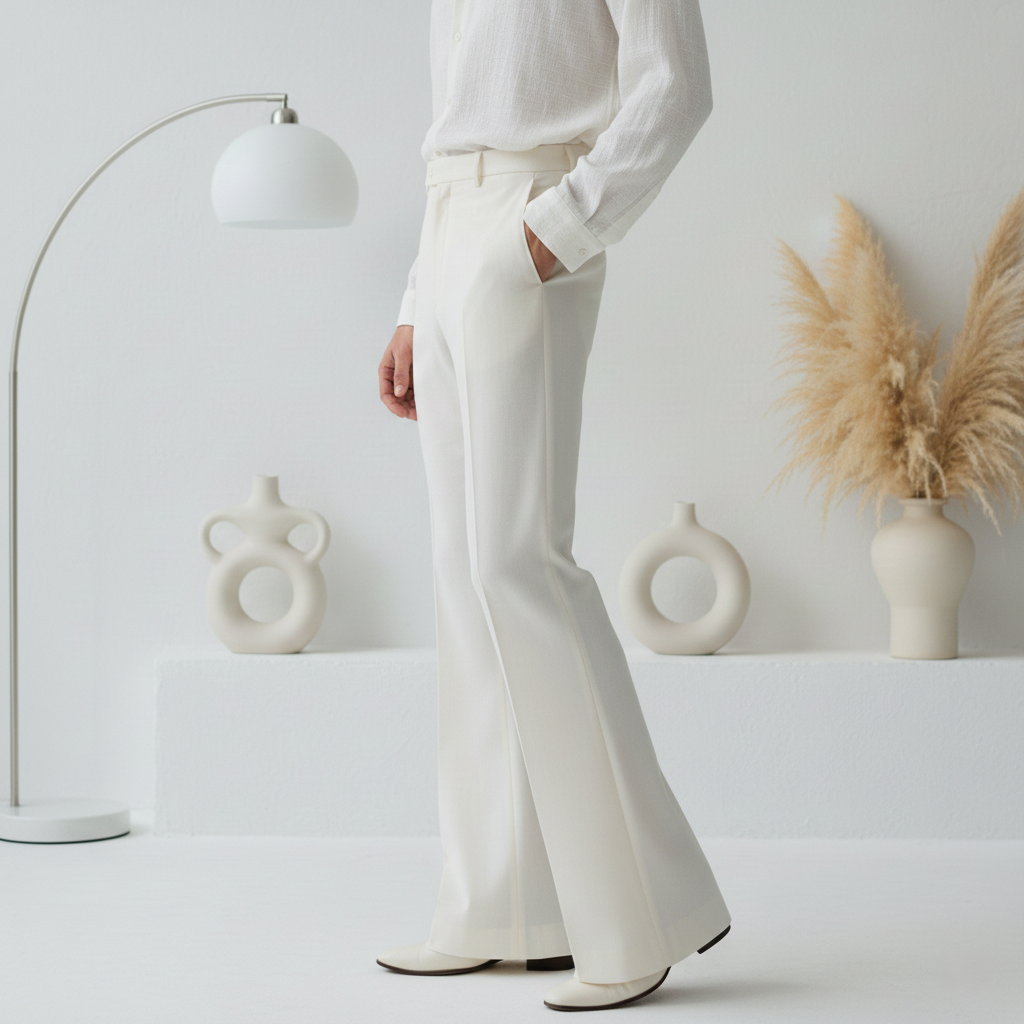 Comforts Formal Bellbottom Lycra Pant for Men