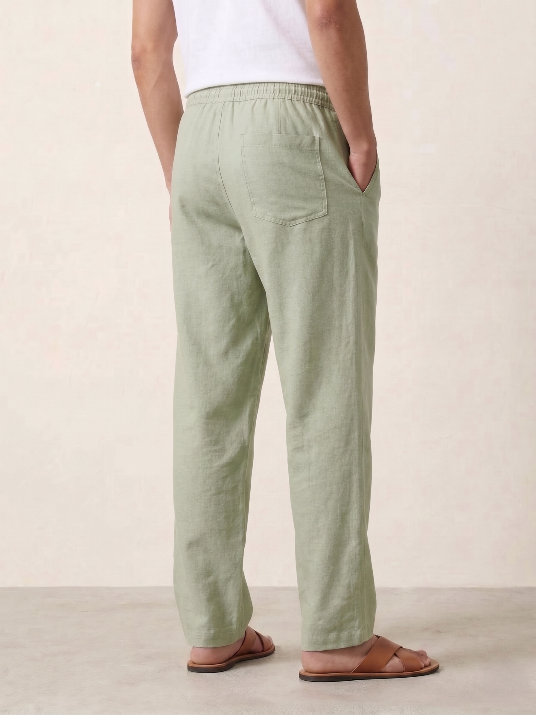 Men's Linen-Blend Pants