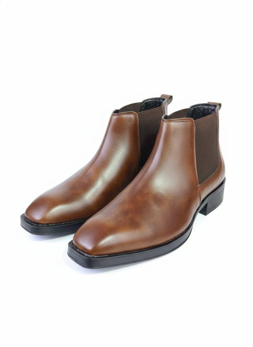 Men's Classic High Heel Chelsea Boots