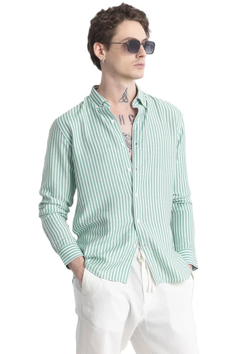 Classic Men's Slim Fit Cotton Button-Down Shirt