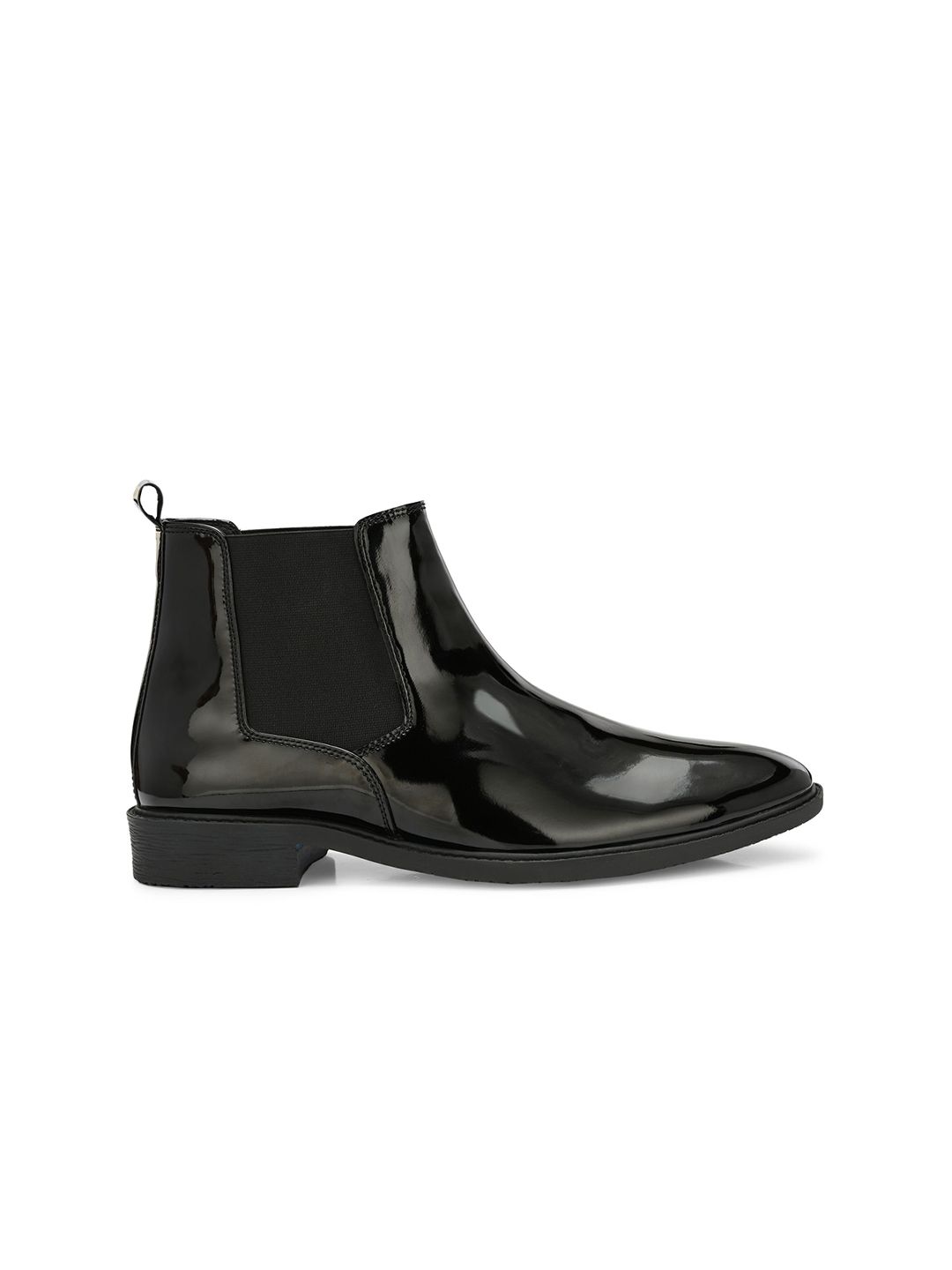 Men's Patent Slim-Heeled Chelsea Boots