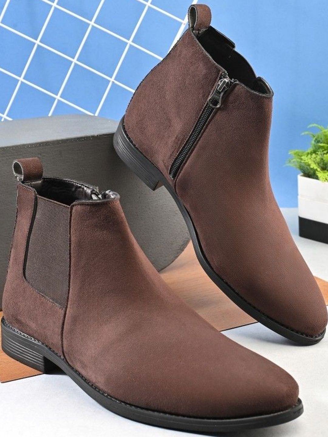 Men's Saude Zipper Chelsea Boots