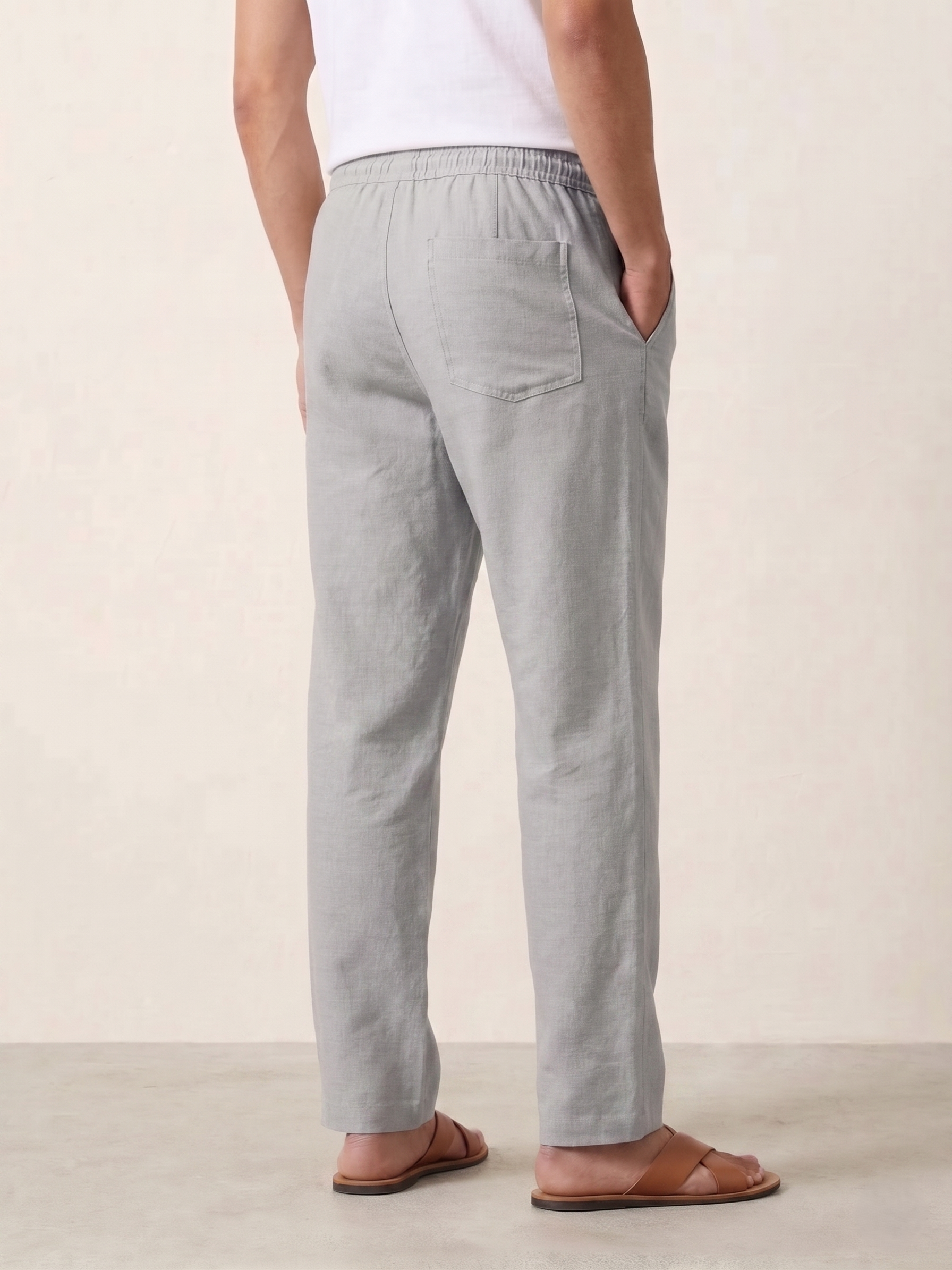Men's Linen-Blend Pants