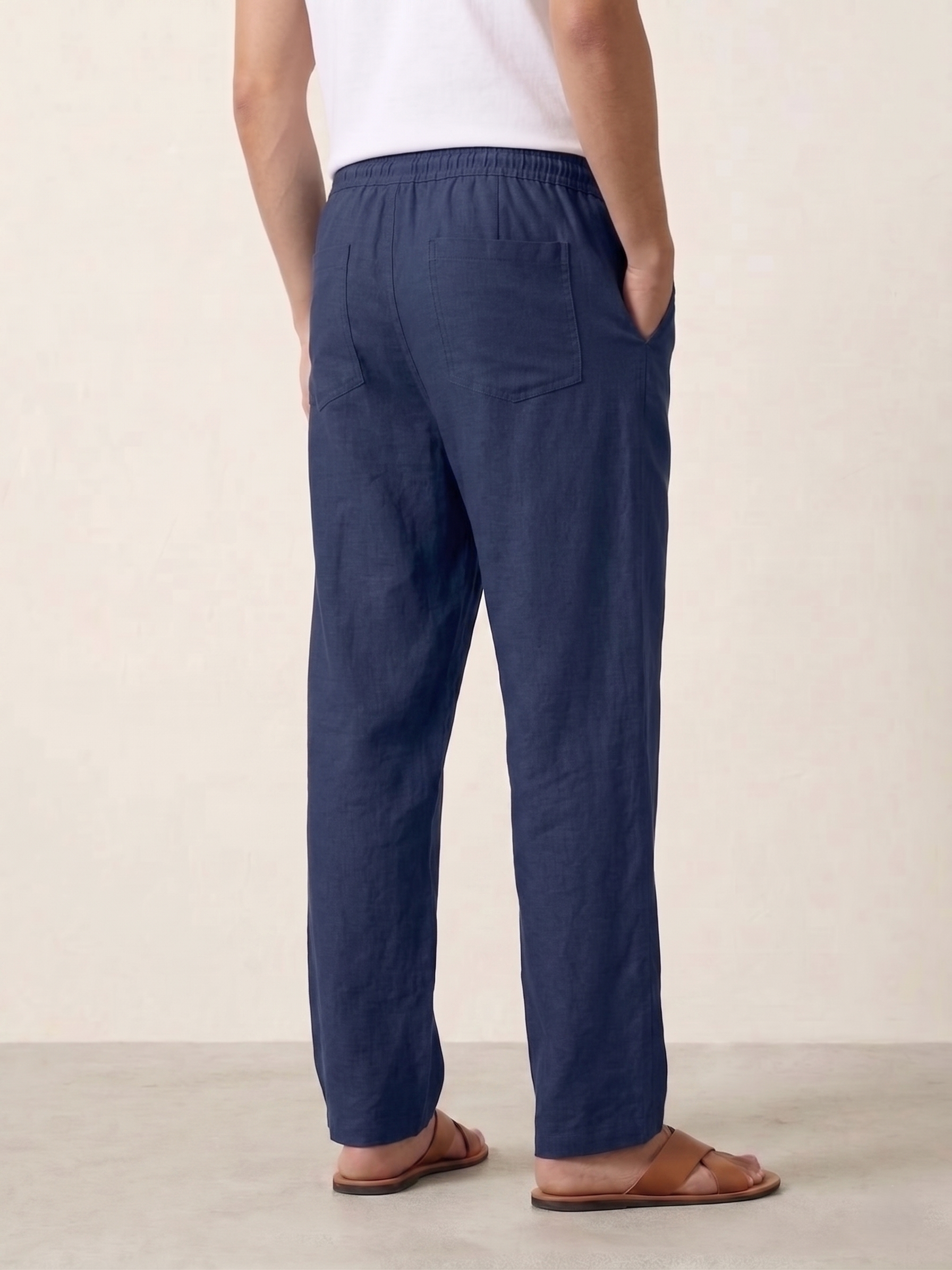 Men's Linen-Blend Pants