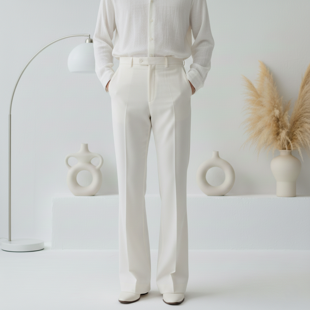 Comforts Formal Bellbottom Lycra Pant for Men